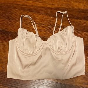 SOLD lace up bustier top